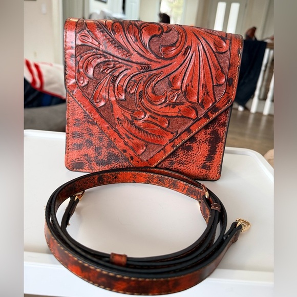 Handbags - Hand tooled leather crossbody
